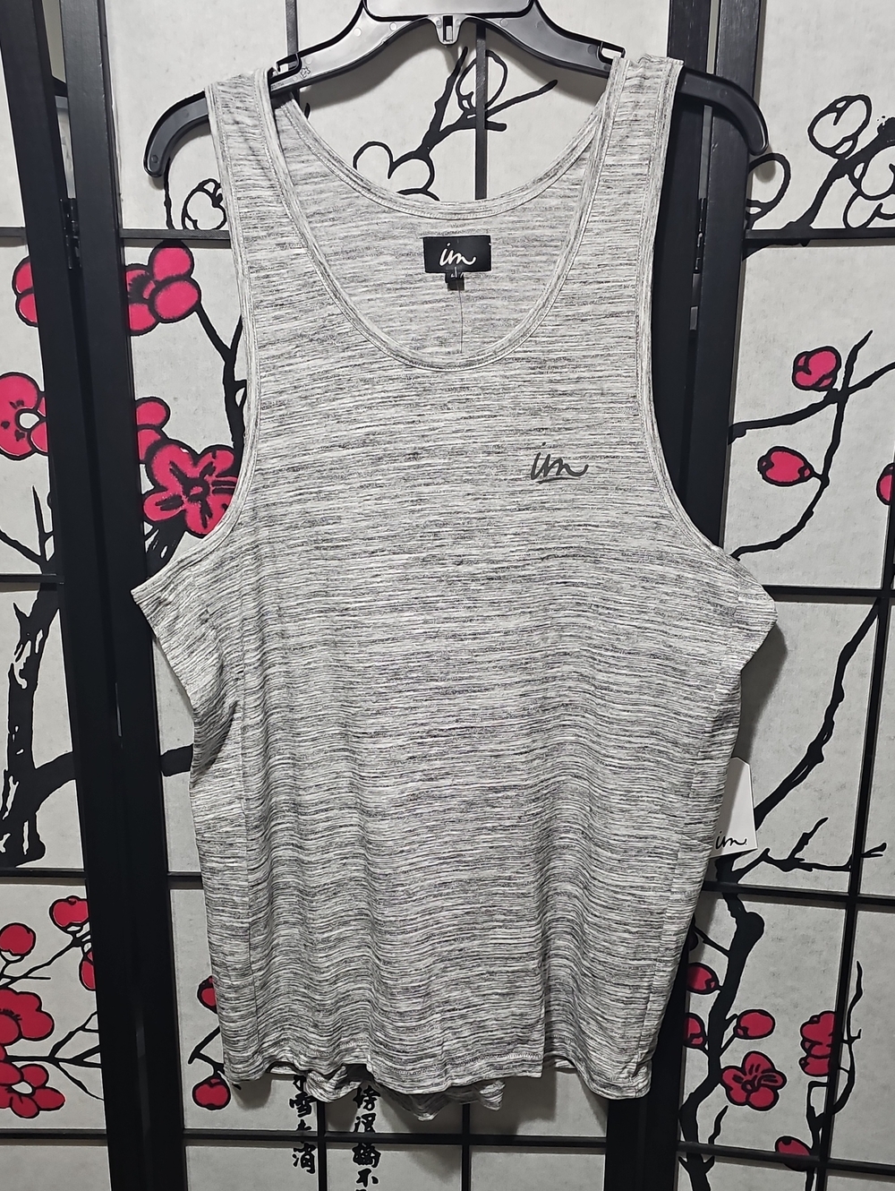 Imperial Motion Gray Heather Tank Top Large New